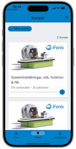 App utbildningsportal affärssystem